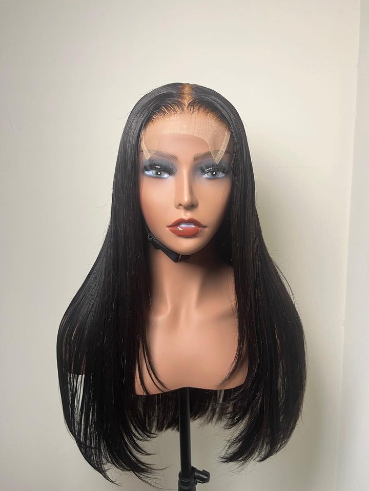 Jodi (4x4 24" Straight Transparent Lace Closure Wig)