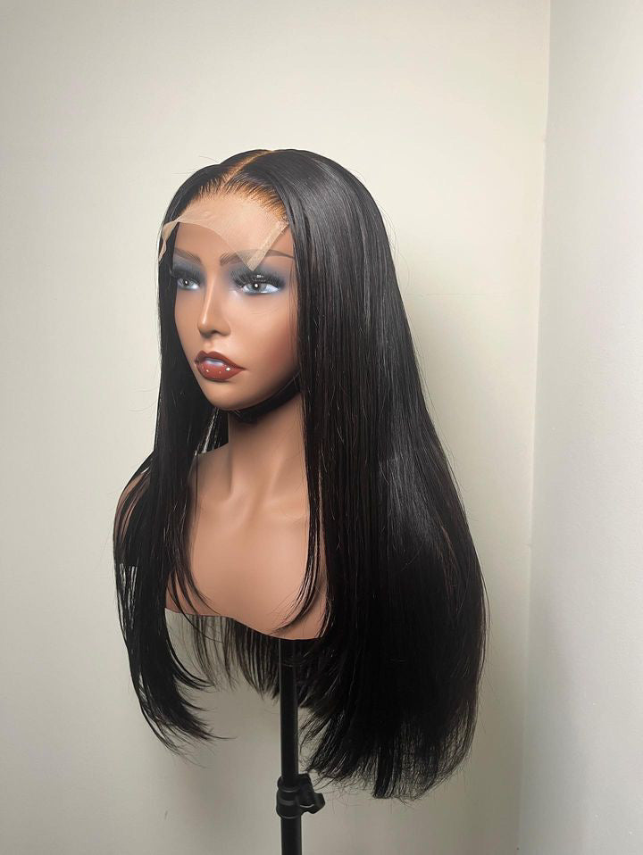 Jodi (4x4 24" Straight Transparent Lace Closure Wig)